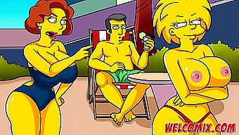 Lesbian Pleasure In The Caribbean: The Simpsons Toons