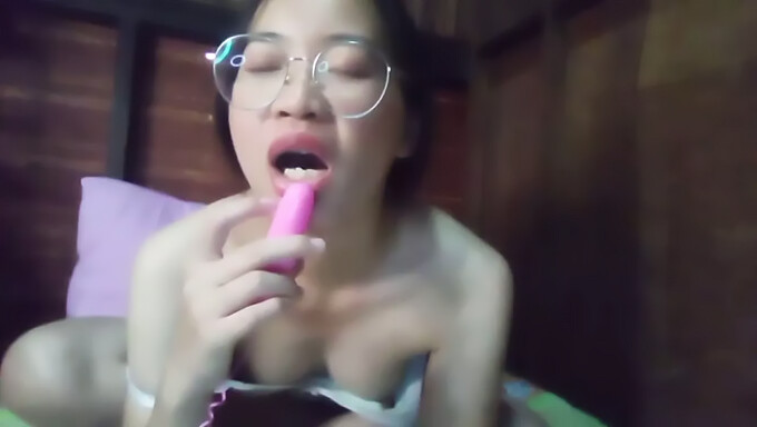 Cute Asian Teen Enjoys Some Solo Play