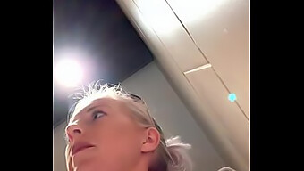 Fingering On The Toilet For An Orgasm With A German Blonde