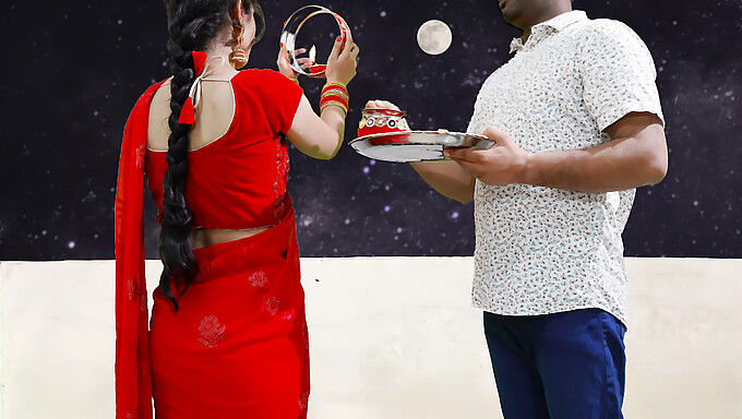 Pengalaman Karva Chauth Pertama Priya Yang Baru Dikahwinkan: Blowjob Di Luar Ruangan Hebat Dengan Twist Hindi