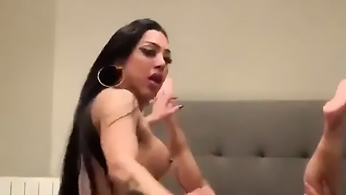 A Shemale With A Massive Penis Takes Control And Dominates Her Submissive Bottom